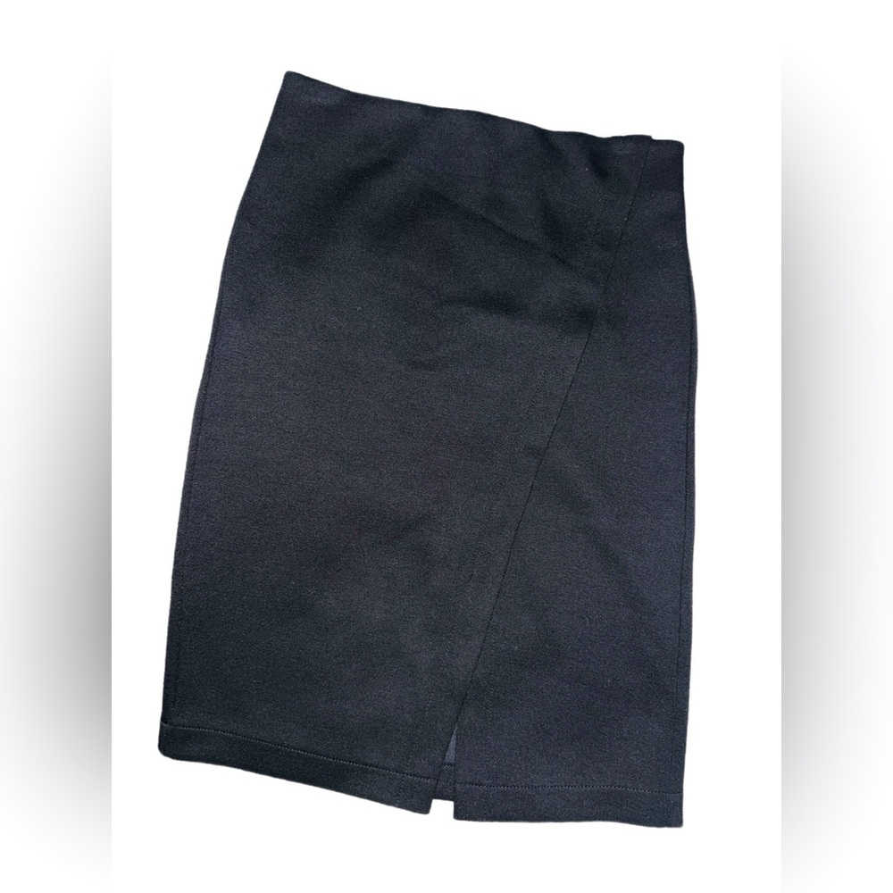 Loft black pencil skirt with assymetric design